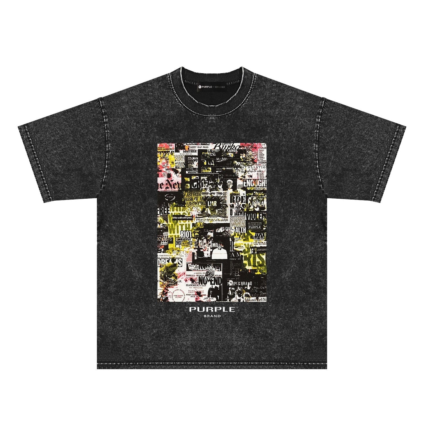 T-shirt violet 2024 « Make Old » PUR122#