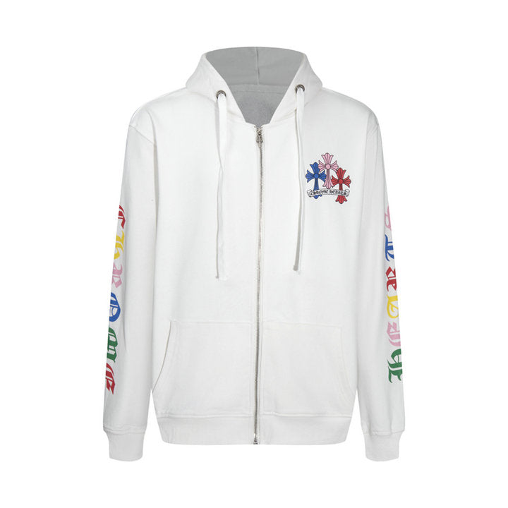 Sweat à capuche zippé Chrome Hearts K5010
