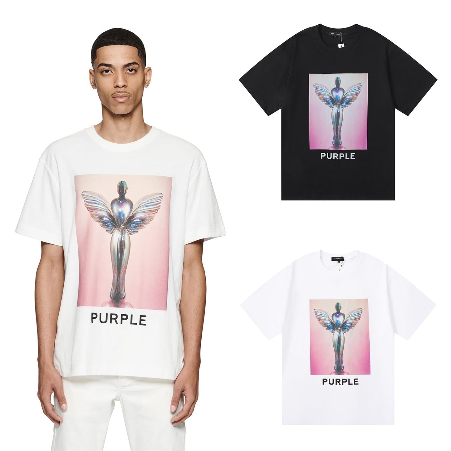 T-shirt violet 2024, nouveau modèle 3015
