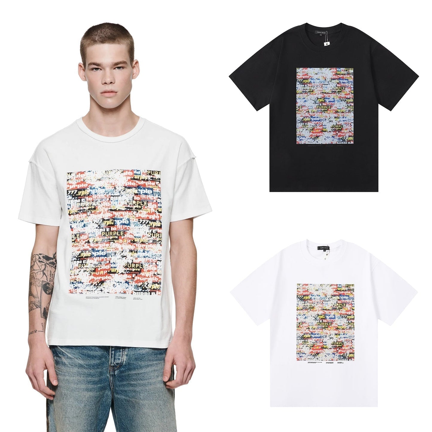 T-shirt violet 2024, nouveau modèle 3016