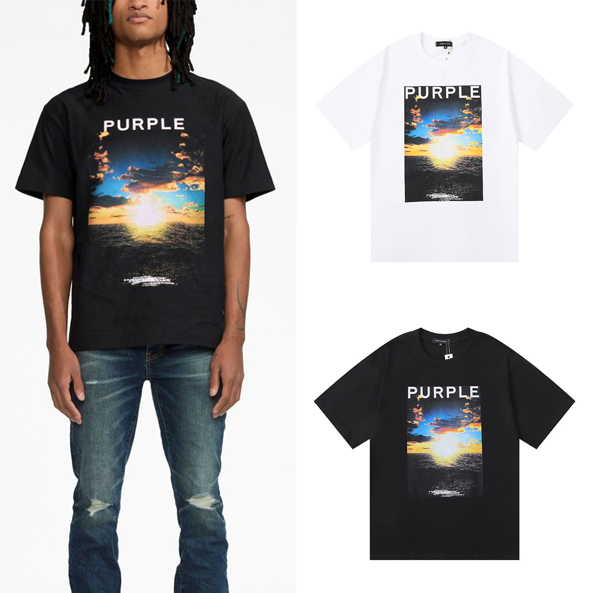 T-shirt violet 2024, nouveau modèle 3007