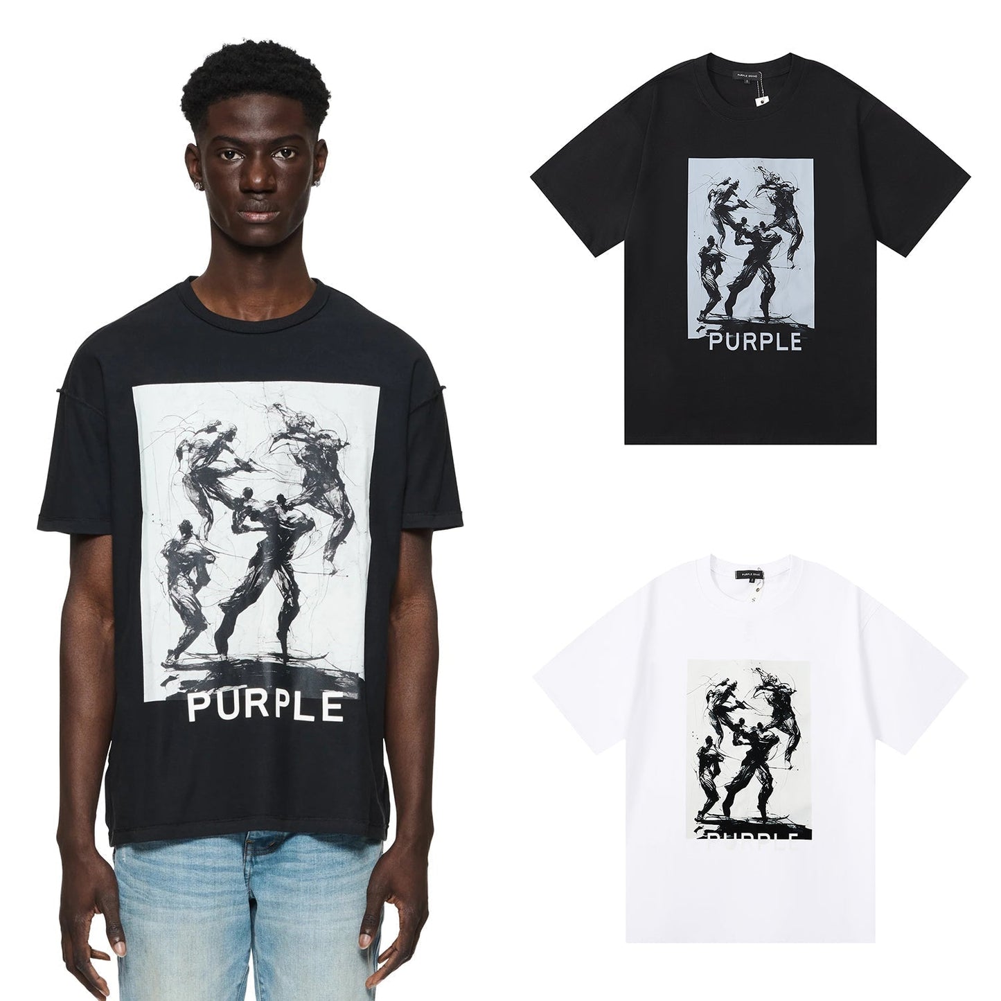 T-shirt violet 2024, nouveau modèle 3023