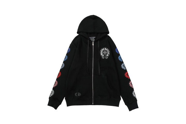 Chrome Hearts Kapuzenjacke mit Reißverschluss K5011