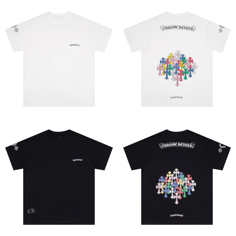 T-shirt croix multicolore Chrome Hearts K6052
