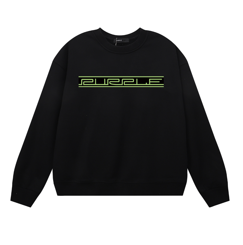 Purple 2024 Men's Long-Sleeve T-shirt Sweatshirt 1131