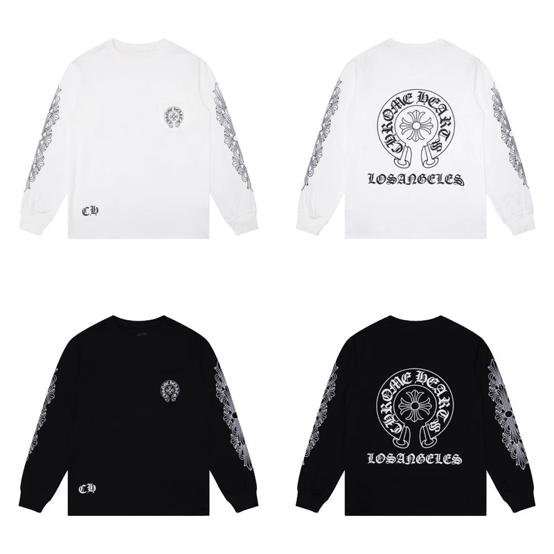 Sweat-shirt à manches longues Chrome Hearts pour homme K8008