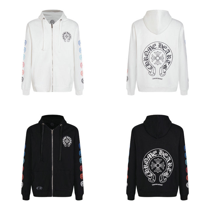 Sweat à capuche zippé Chrome Hearts K5011