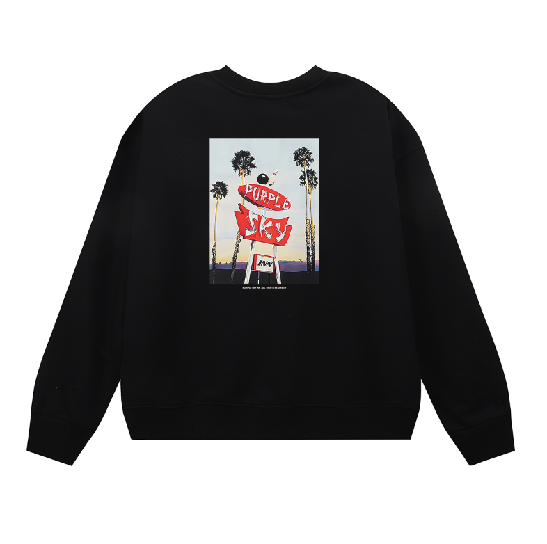 Lila 2024 Herren Langarm T-Shirt Sweatshirt 1150