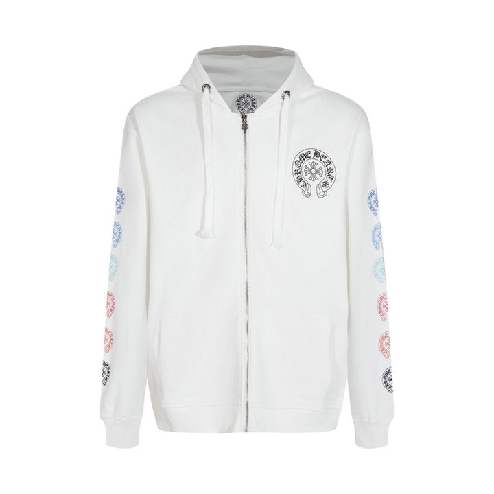 Sweat à capuche zippé Chrome Hearts K5011