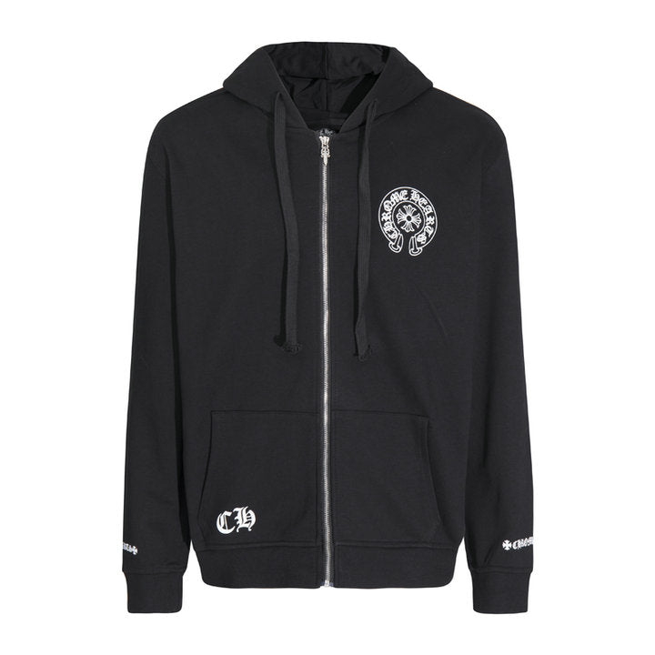 Chrome Hearts Kapuzenjacke mit Reißverschluss K5009