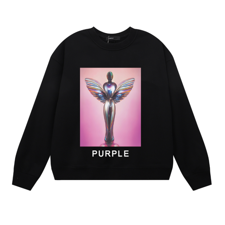Purple 2024 Men's Long-Sleeve T-shirt Sweatshirt 1120