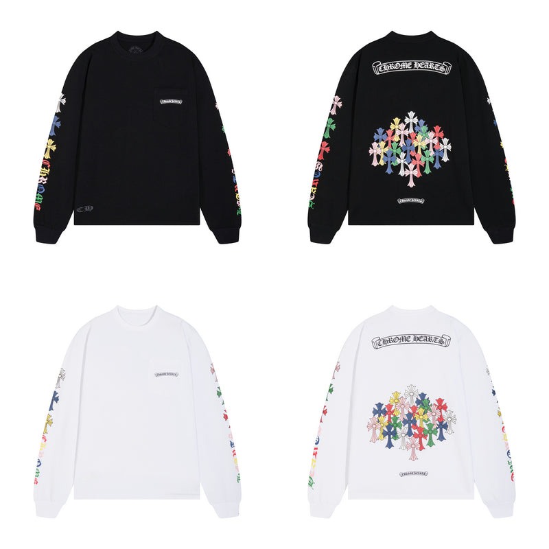 Sweat-shirt à manches longues Chrome Hearts pour homme K8015
