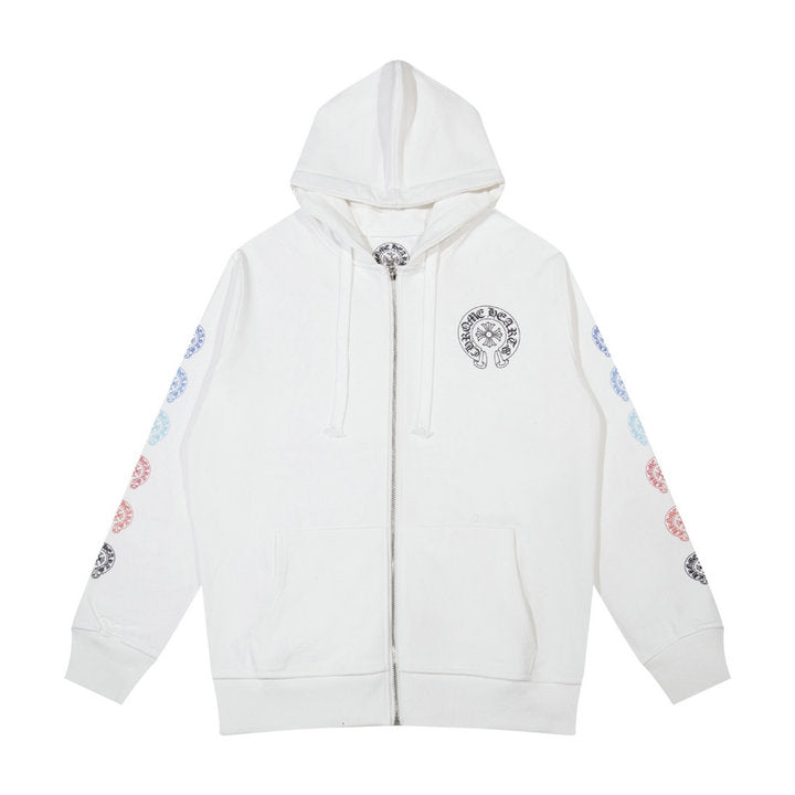 Sweat à capuche zippé Chrome Hearts K5011