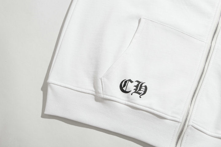 Chrome Hearts Kapuzenjacke mit Reißverschluss K5009