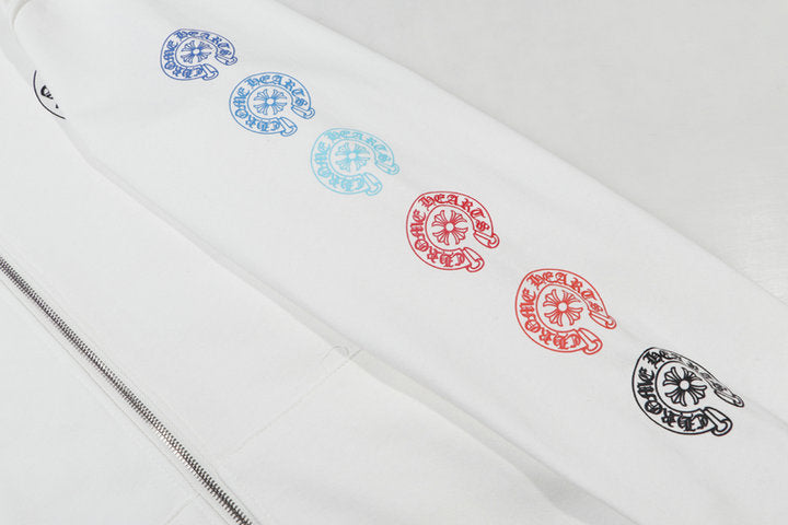 Sweat à capuche zippé Chrome Hearts K5011