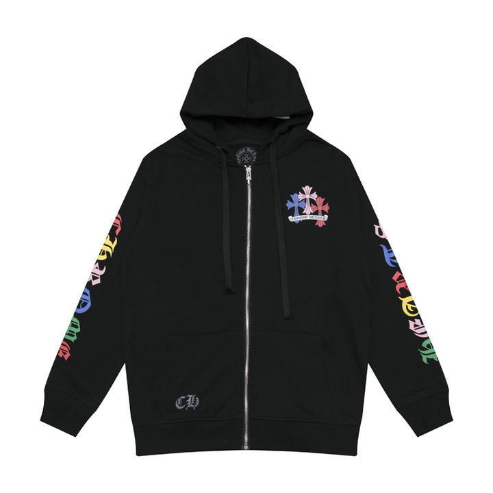 Sweat à capuche zippé Chrome Hearts K5010