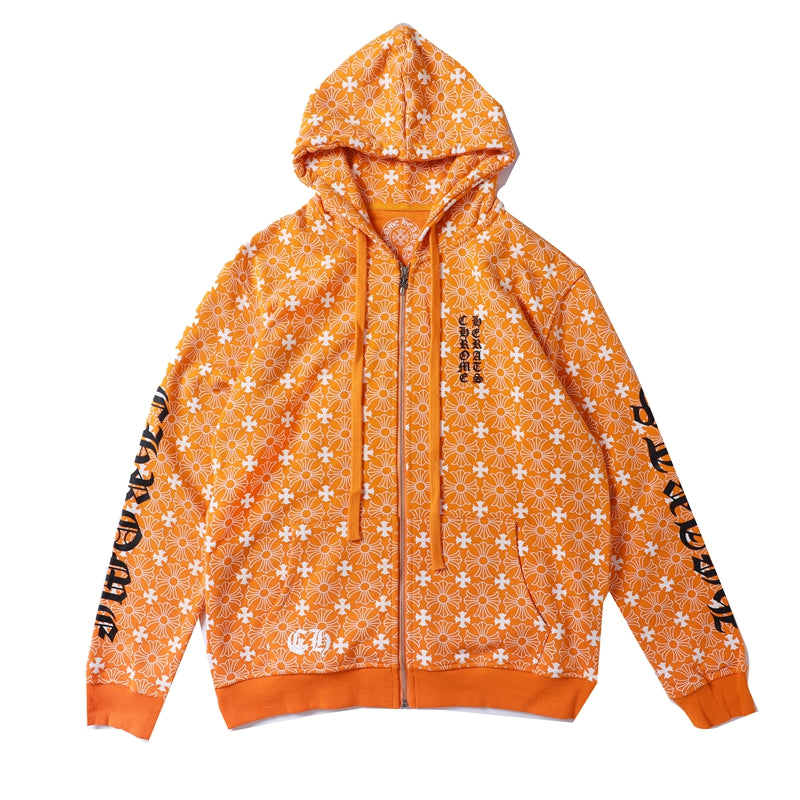 Sweat à capuche zippé Chrome Hearts 8650