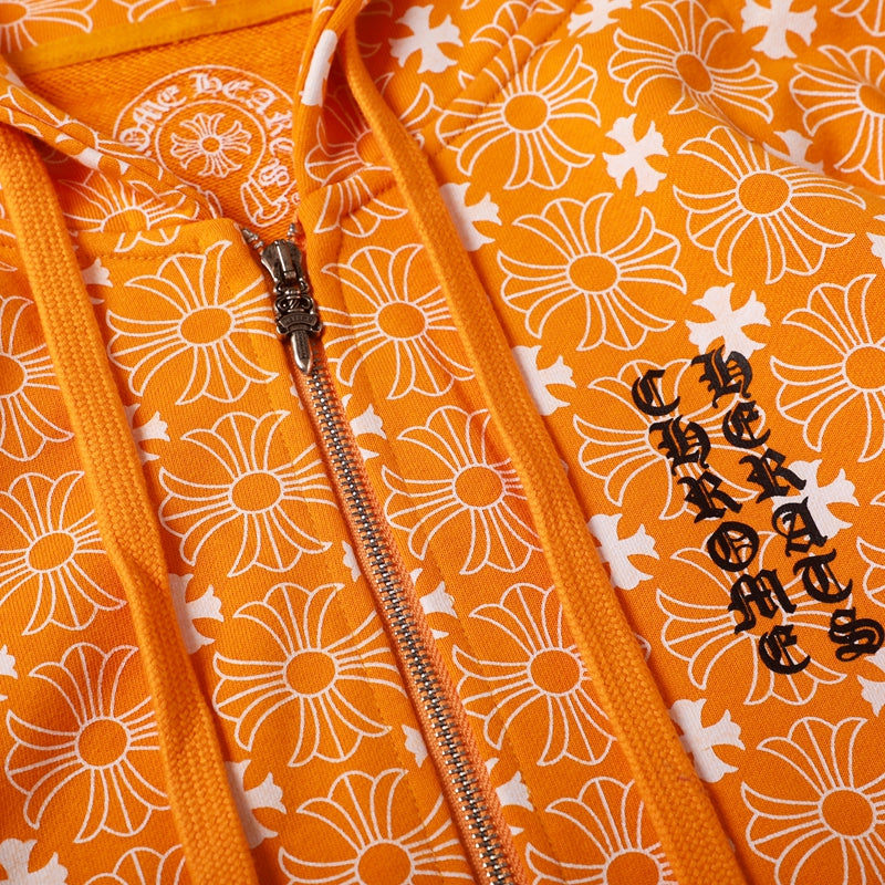 Sweat à capuche zippé Chrome Hearts 8650