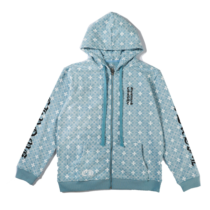 Sweat à capuche zippé Chrome Hearts 8650