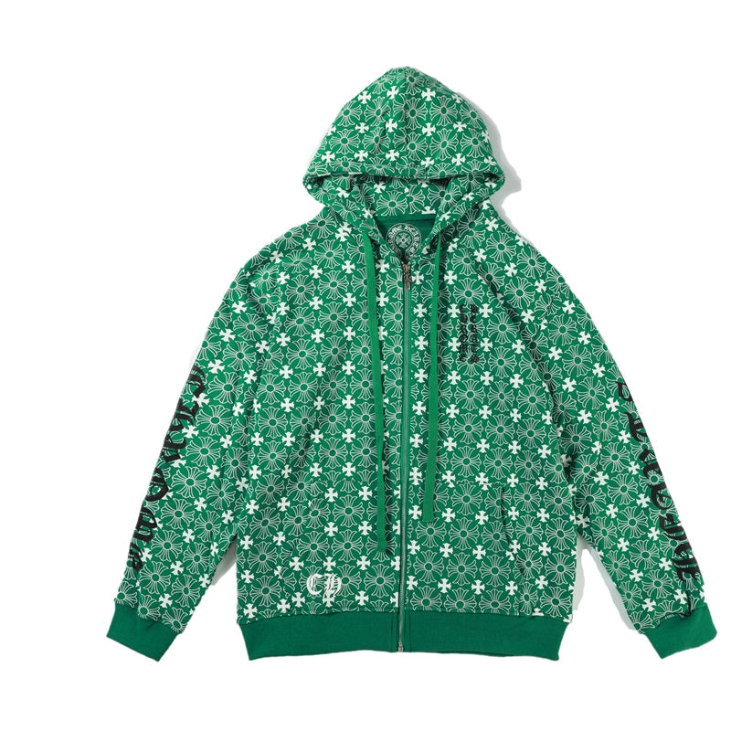 Sweat à capuche zippé Chrome Hearts 8650