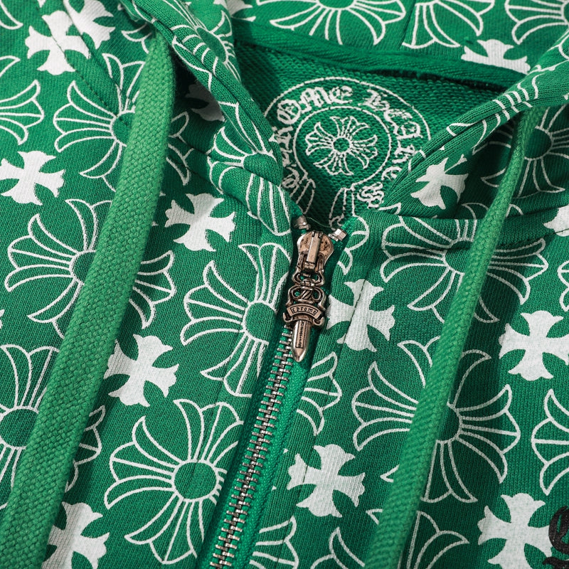 Sweat à capuche zippé Chrome Hearts 8650