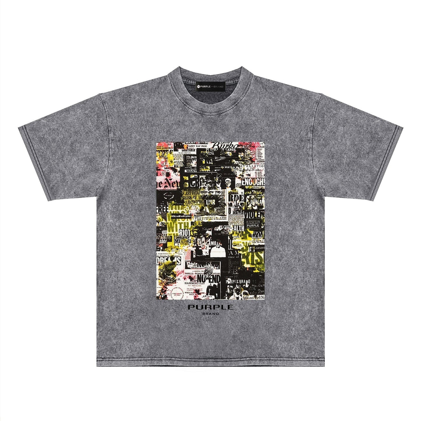 T-shirt violet 2024 « Make Old » PUR122#