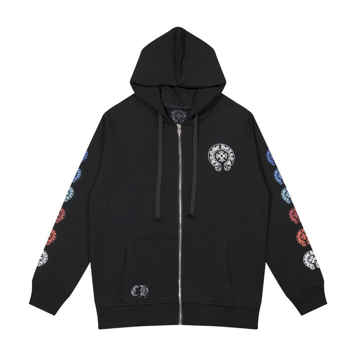 Sweat à capuche zippé Chrome Hearts K5011