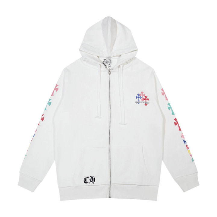 Chrome Hearts Kapuzenjacke mit Reißverschluss K5015