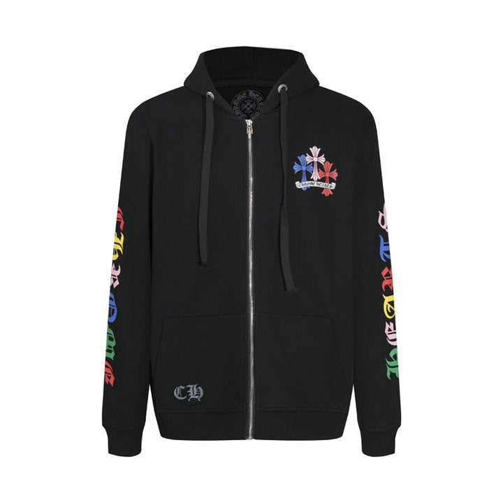 Sweat à capuche zippé Chrome Hearts K5010