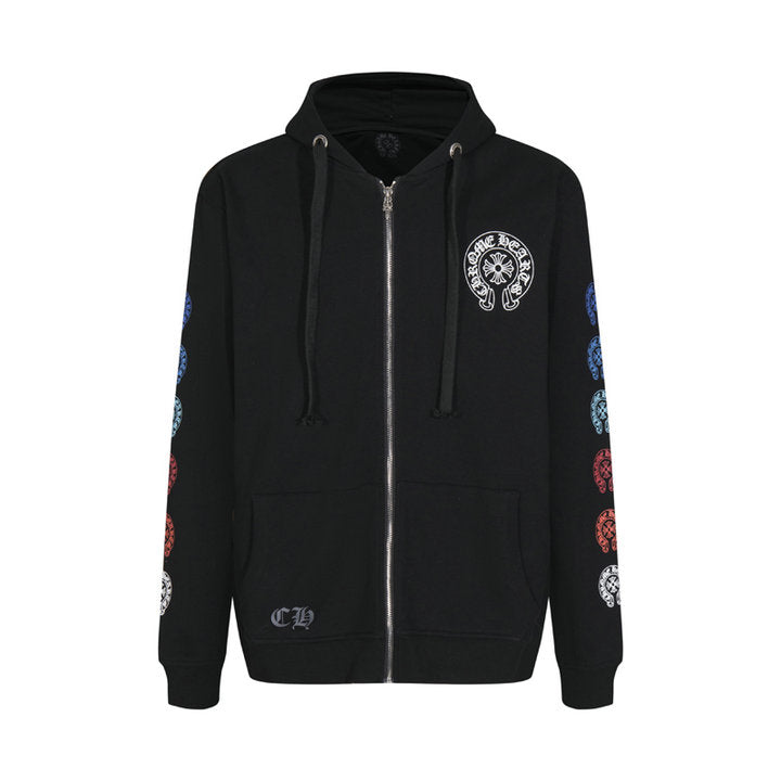 Sweat à capuche zippé Chrome Hearts K5011