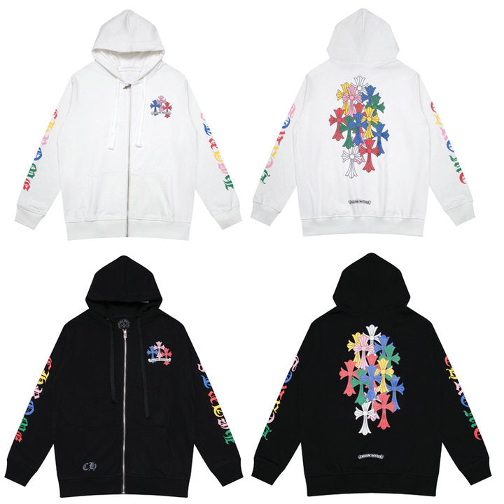 Sweat à capuche zippé Chrome Hearts K5010