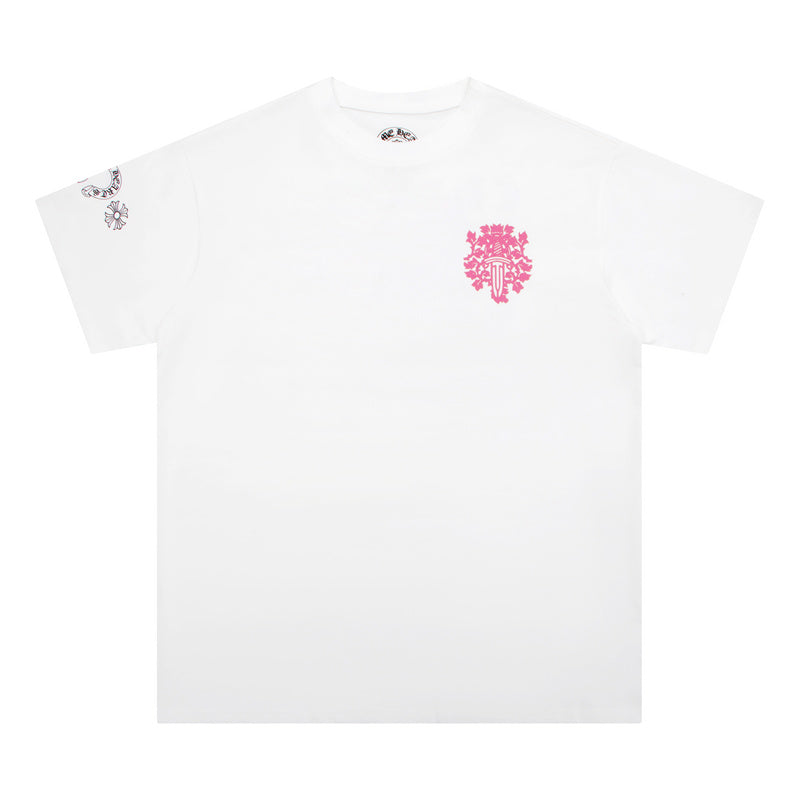 T-shirt Chrome Hearts avec diagramme d'acuité visuelle et poignard K6025