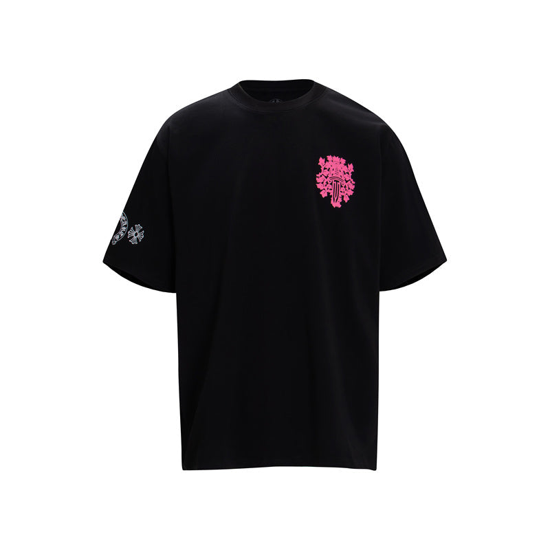 T-shirt Chrome Hearts avec diagramme d'acuité visuelle et poignard K6025
