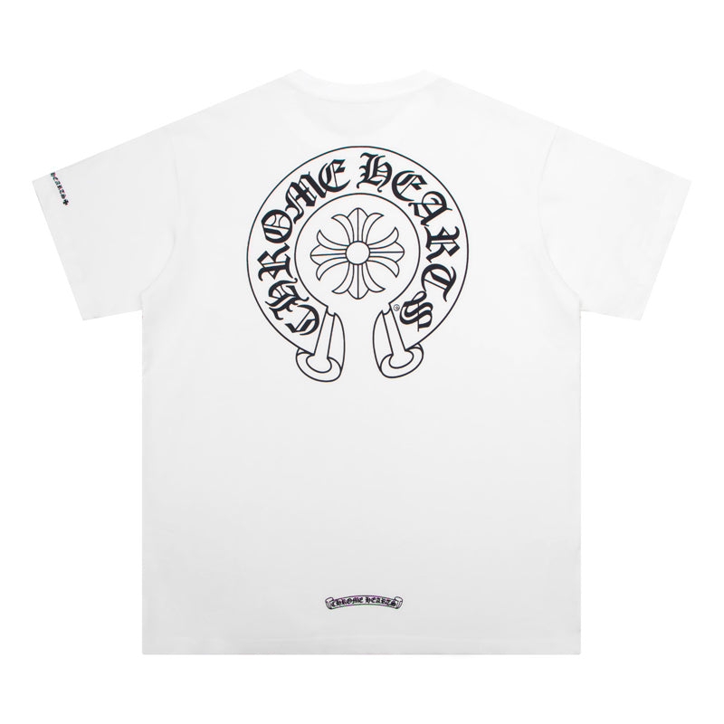 T-shirt avec poche et logo fer à cheval Chrome Hearts K6013