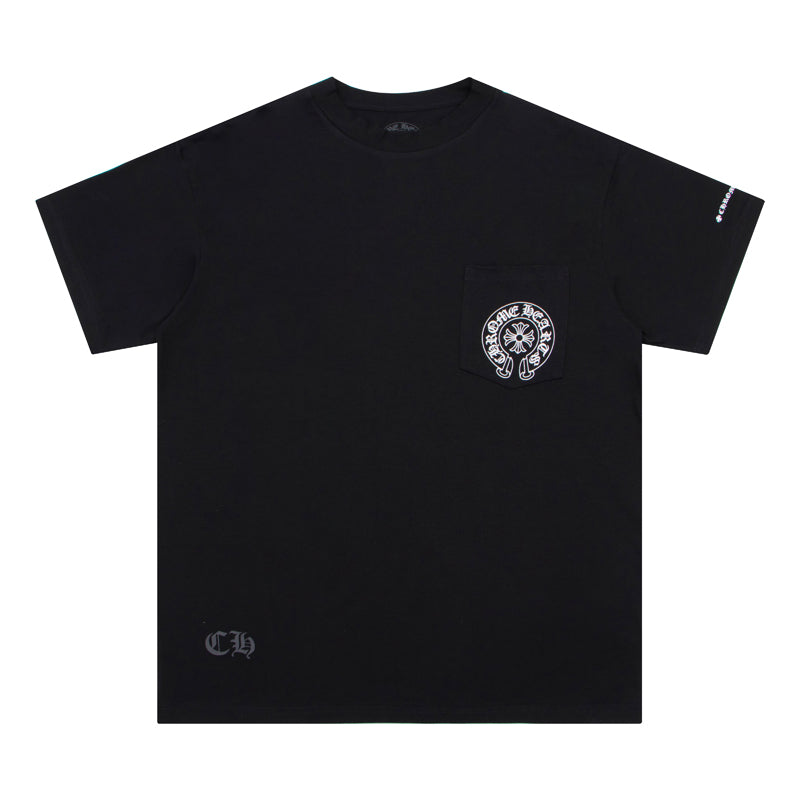 T-shirt avec poche et logo fer à cheval Chrome Hearts K6013