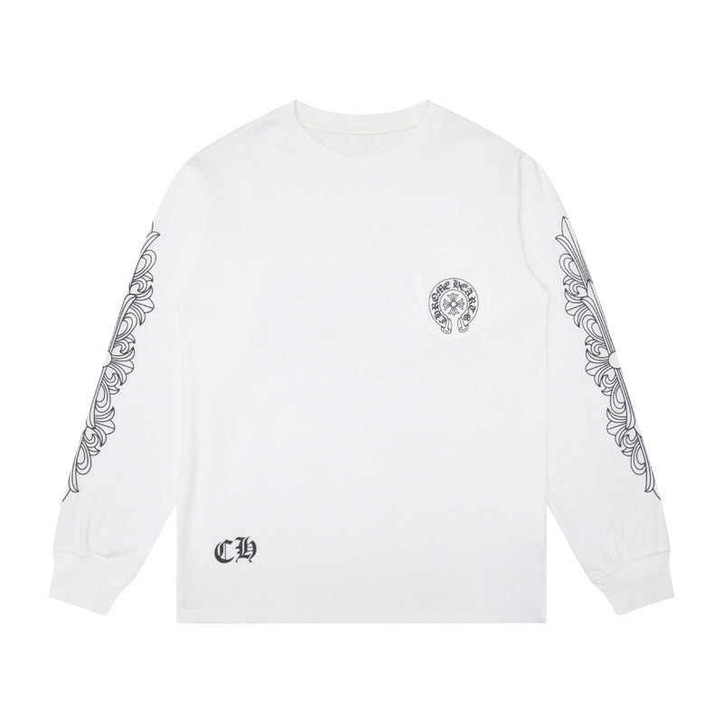 Sweat-shirt à manches longues Chrome Hearts pour homme K8008