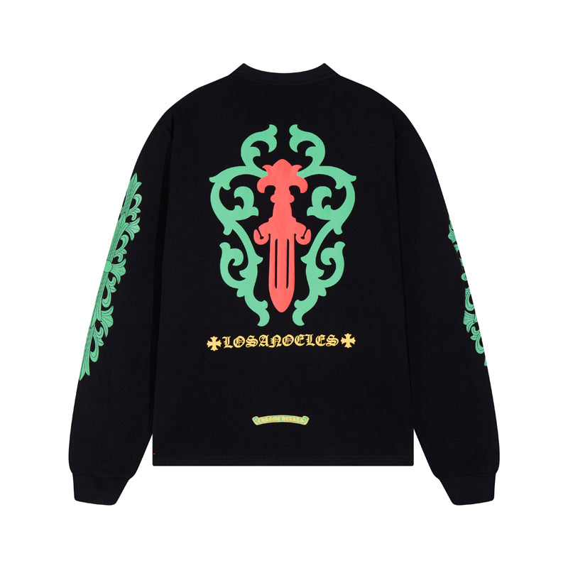 Chrome Hearts Herren Langarm T-Shirt Sweatshirt K8016