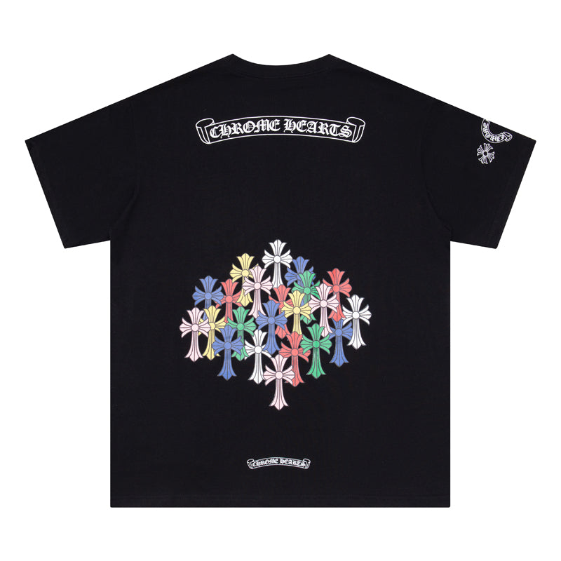 T-shirt croix multicolore Chrome Hearts K6052
