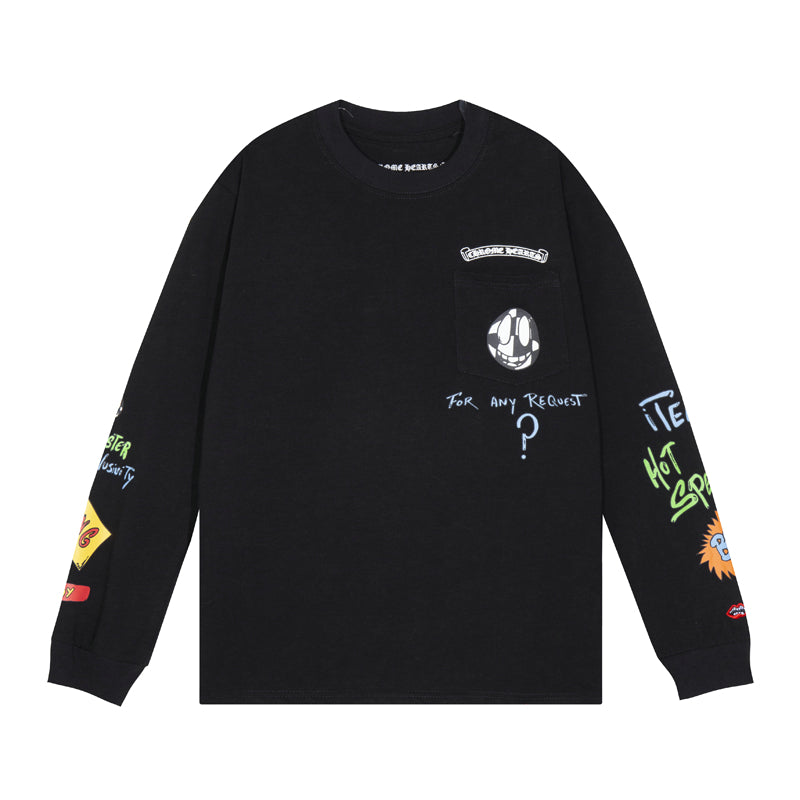 Sweat-shirt à manches longues Chrome Hearts pour homme K8010