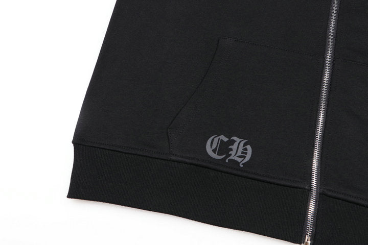 Chrome Hearts Kapuzenjacke mit Reißverschluss K5015