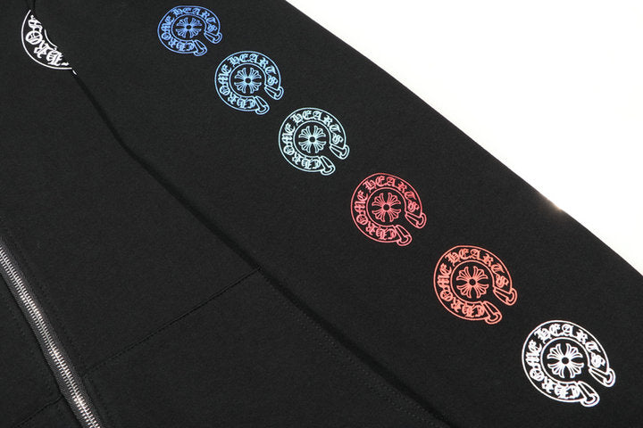 Sweat à capuche zippé Chrome Hearts K5011