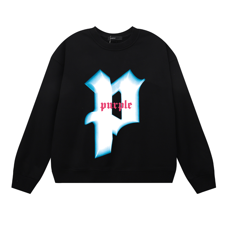 Purple 2024 Men's Long-Sleeve T-shirt Sweatshirt 1151