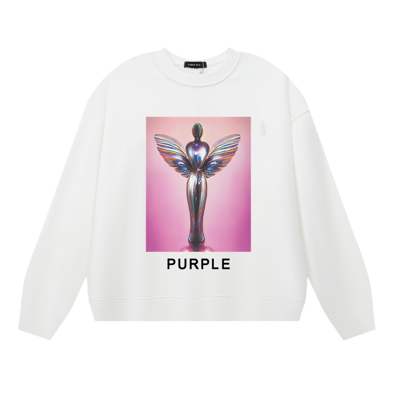 Purple 2024 Men's Long-Sleeve T-shirt Sweatshirt 1120
