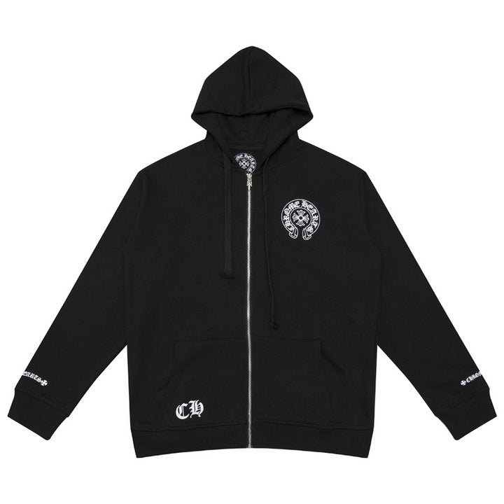 Chrome Hearts Kapuzenjacke mit Reißverschluss K5009