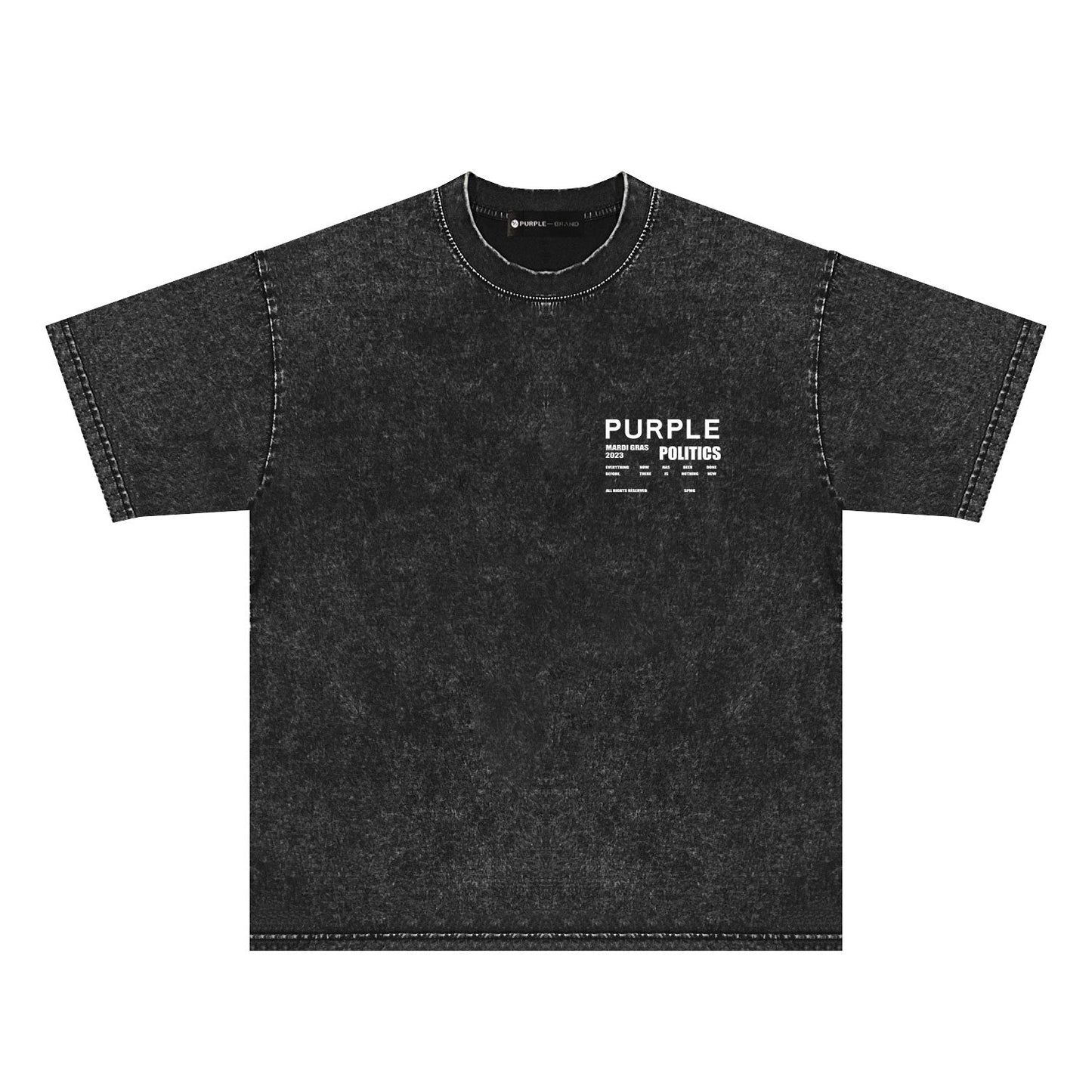 T-shirt violet « Make Old » 2024 PUR098#