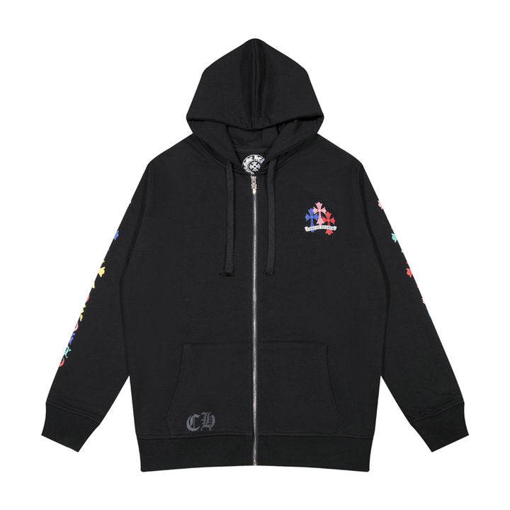 Chrome Hearts Kapuzenjacke mit Reißverschluss K5015