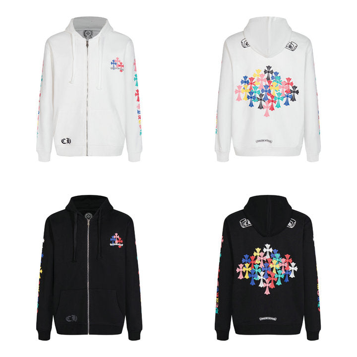 Chrome Hearts Kapuzenjacke mit Reißverschluss K5015