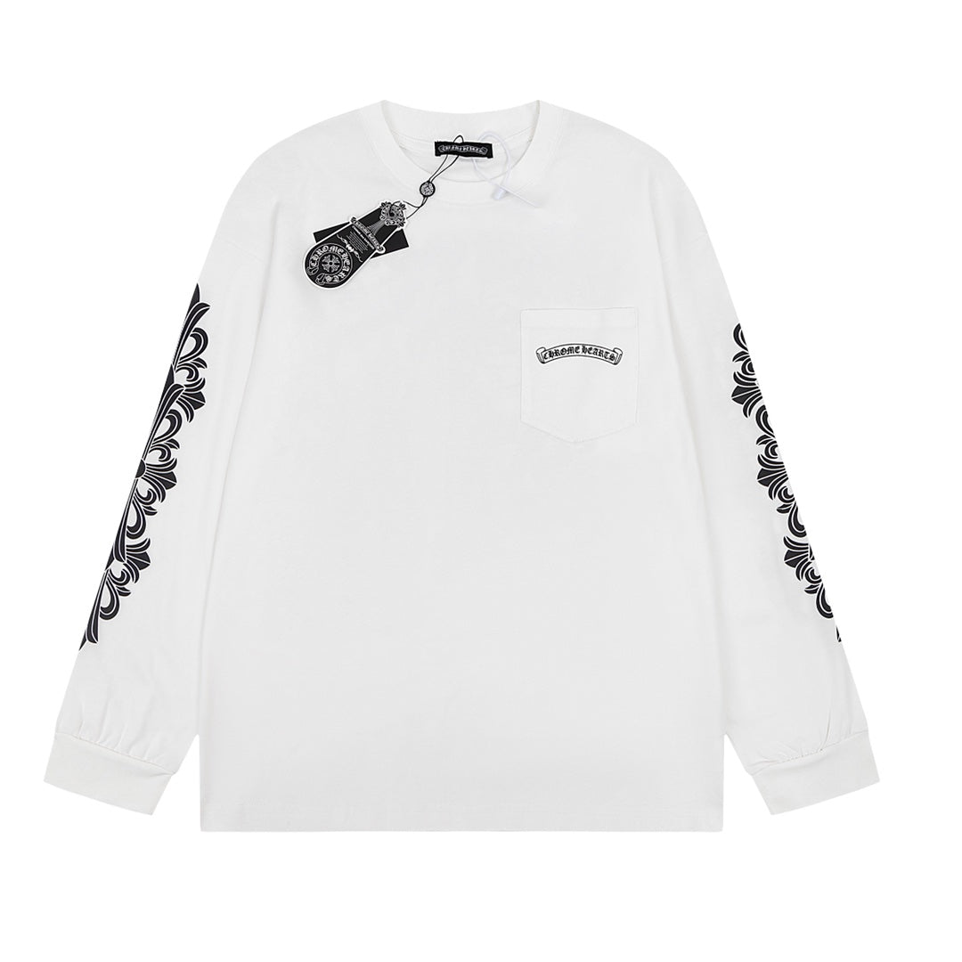 Chrome Hearts Herren Langarm T-Shirt Sweatshirt 8800