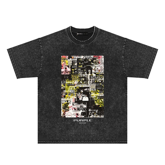 T-shirt violet 2024 « Make Old » PUR122# 