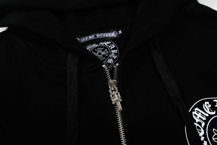 Chrome Hearts Kapuzenjacke mit Reißverschluss K5011 